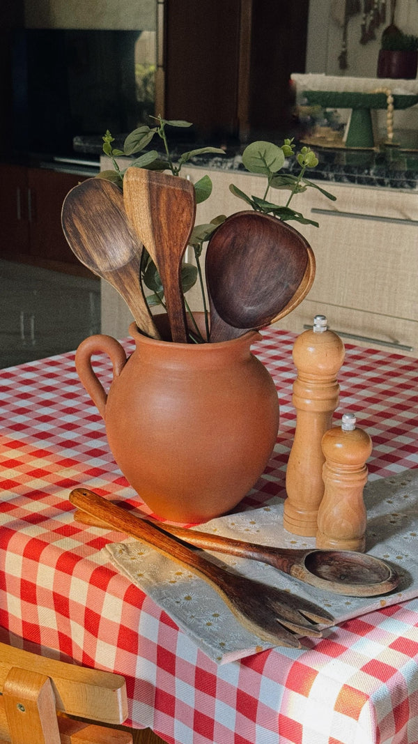 Clay Kitchen Utensil Holder