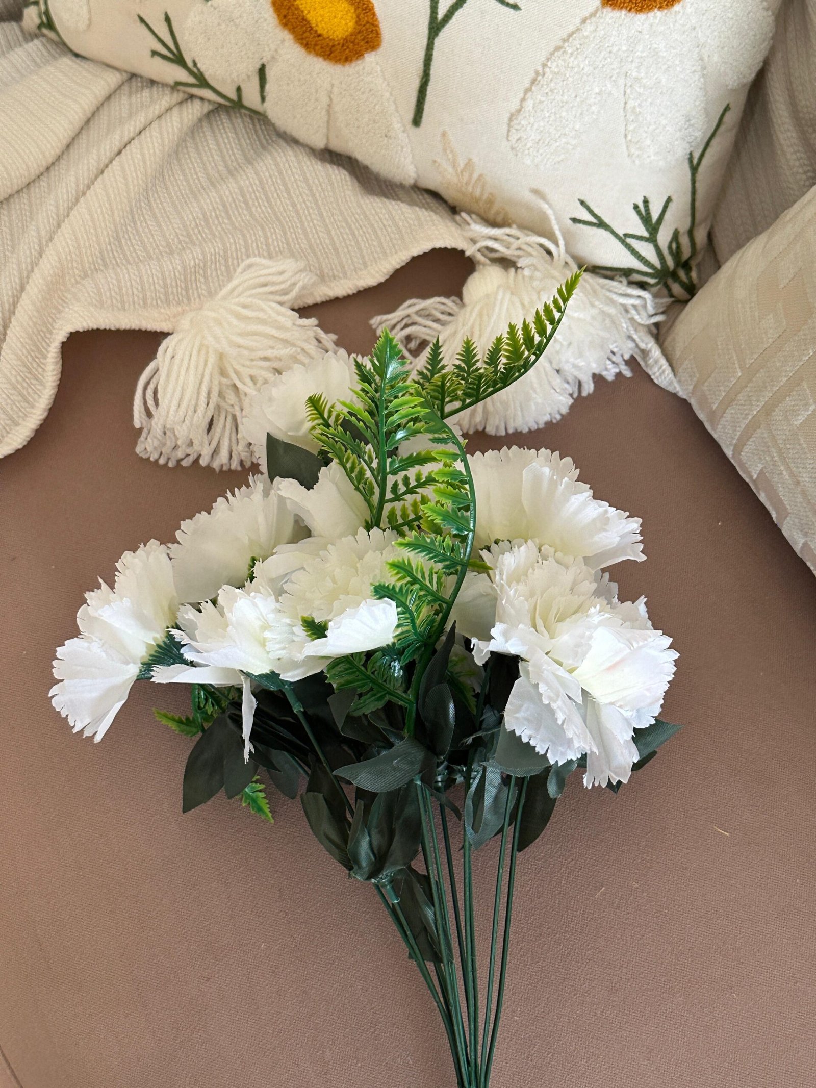 Silk White Flower