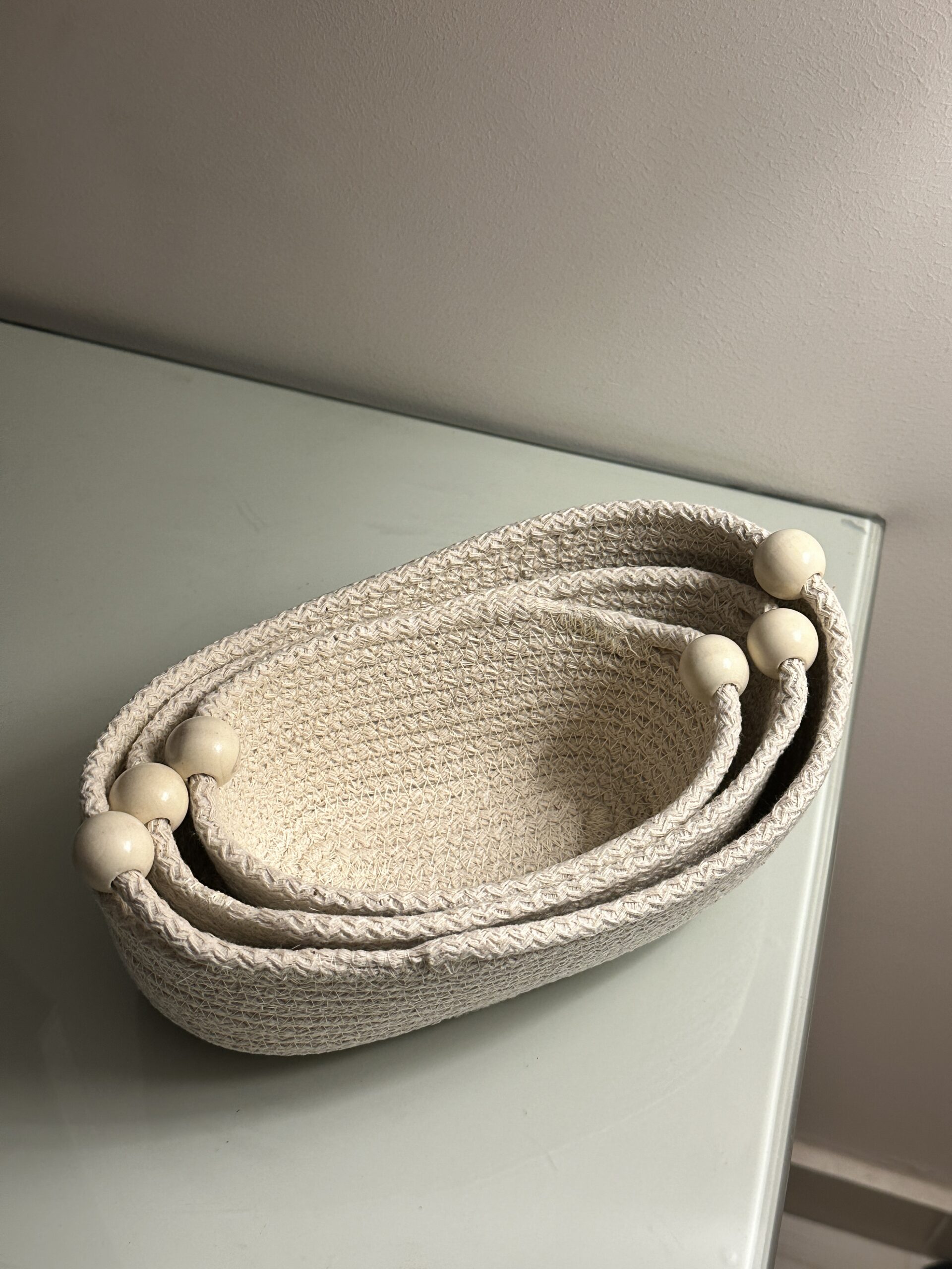 Handwoven Cotton Organizer Baskets