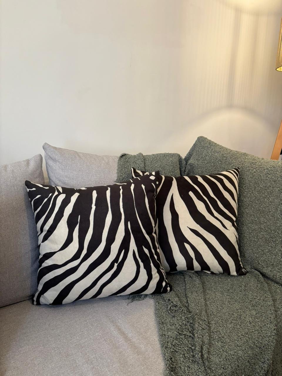Premium Zebra Print Velvet Decorative Cushion